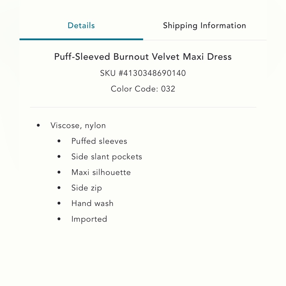 Anthropologie Katerina Puff Sleeve Burnout Velvet Maxi Dress Emerald Green 12 - Picture 6 of 6